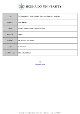 Case Study of Renault & Nissan Alliance