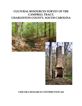 Cultural Resources Survey of the Campbell Tract, Charleston County, South Carolina