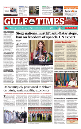 Siege Nations Must Lift Anti-Qatar Steps, Ban on Freedom Of