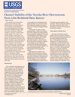 Channel Stability of the Neosho River Downstream from John Redmond Dam, Kansas —Kyle E