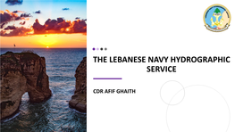 The Lebanese Navy Hydrographic Service