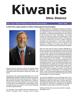 March 2009 District Newsletter