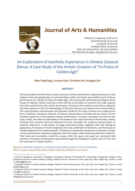 Journal of Arts & Humanities