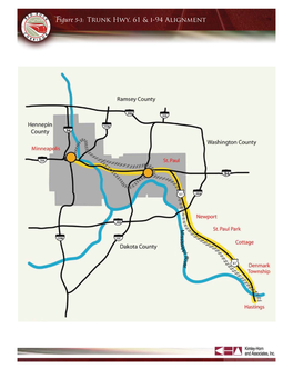 Figure 5-3: Trunk Hwy. 61 & I-94 Alignment