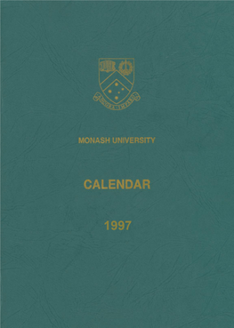 1997 Monash University Calendar Part 1