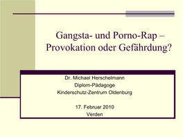 Gangsta-Und Porno-RAP