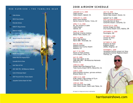 2008 Airshow Schedule