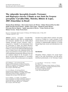 The Vulnerable Sporophila Frontalis