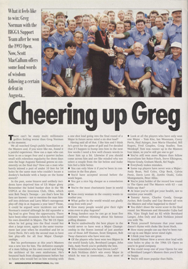 Greg Norman with the BIGGA Support Team After He Won the 1993 Open