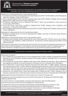 Government of Western Australia Department of Environment Regulation