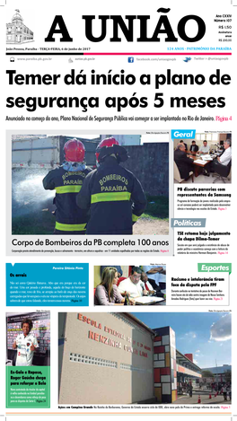 Corpo De Bombeiros Da PB Completa 100 Anos