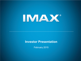 Investor Presentation