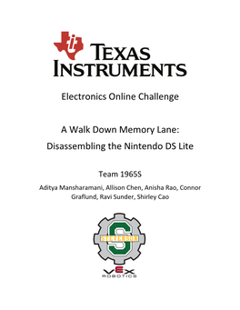 Disassembling the Nintendo DS Lite