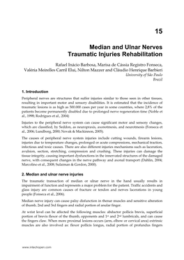 Median and Ulnar Nerves Traumatic Injuries Rehabilitation