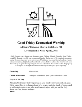 Good Friday Ecumenical Worship