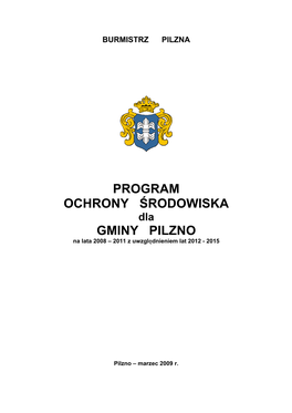 Program Ochrony Środowiska Gminy Pilzno