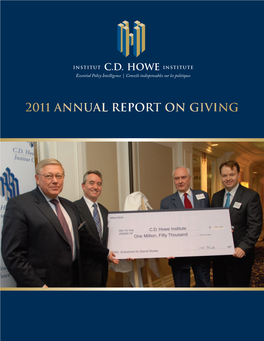2011 Annual Report on Giving PHILANTHROPY MAKES OUR POLICY WORK POSSIBLE