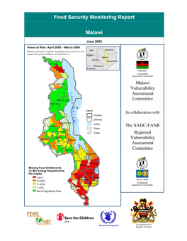 Food Security Monitoring Report Malawi