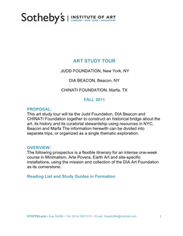 Art Study Tour