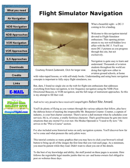 Flight Simulator Navigation