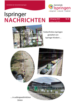 Ispringer Nachrichten Woche 20 / 15