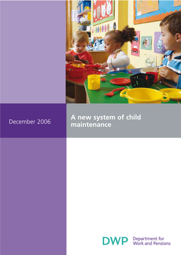 A New System of Child Maintenance