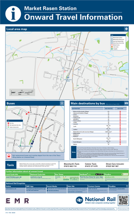 Notes Taxis Local Area Map Market Rasen Station