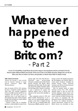 Whatever Happened to the Britcom? (Part Two) An