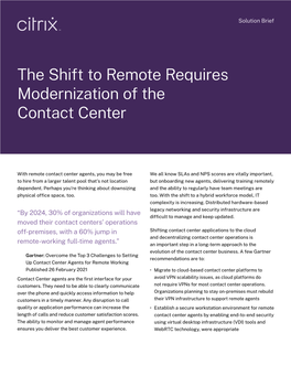 Remote Workforce the Shift to Remote Requires Modernization of The