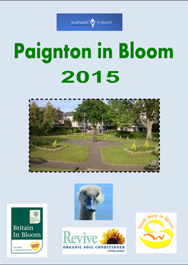 Paignton in Bloom 2015 Contents Introduction 1 Route Plan 3
