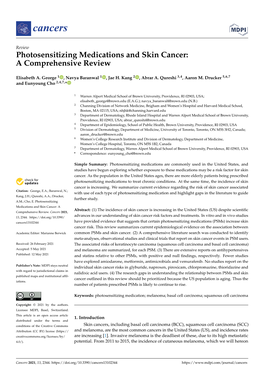 Photosensitizing Medications and Skin Cancer: a Comprehensive Review