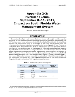 Hurricane Irma, September 8–11, 2017, Impact on South Florida Water Management System