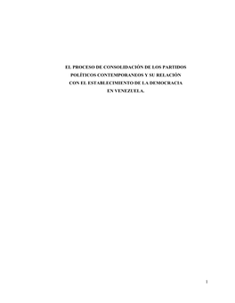 UNIVERSIDAD DE CARABOBO FACULTAD DE CIENCIAS JURÍDICAS Y POLÍTICAS DIRECCIÓN DE ESTUDIOS DE POSTGRADO Maestría En Ciencia Política Y Administración Pública