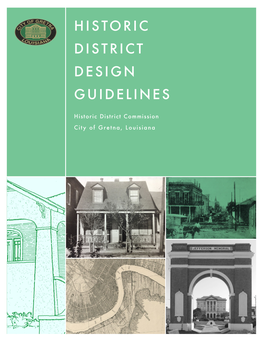 Gretna Historic District Design Guidelines