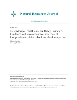 New Mexico Tribal Cannabis