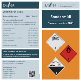Sondermüll-Faltblatt 2021