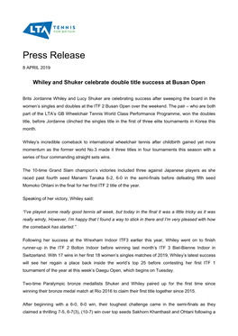 Press Release