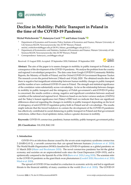 Decline in Mobility: Public Transport in Poland in the Time of the COVID-19 Pandemic