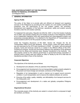 4-CAAP Notes to Financial Statement