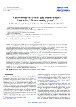 A Submillimetre Search for Cold Extended Debris Disks in the Β Pictoris Moving Group,