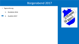 Bürgerabend 2017