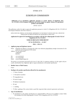 A) of Regulation (EU) No 1151 /2012 of the European Parliament and of the Council on Quality Schemes for Agricultural Products and Foodstuffs (2018/C 222/13