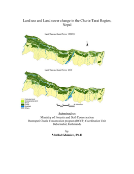 Land Use and Land Cover Change in the Churia-Tarai Region, Nepal