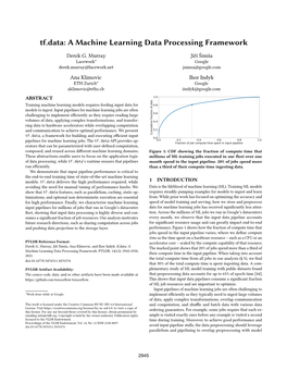 A Machine Learning Data Processing Framework