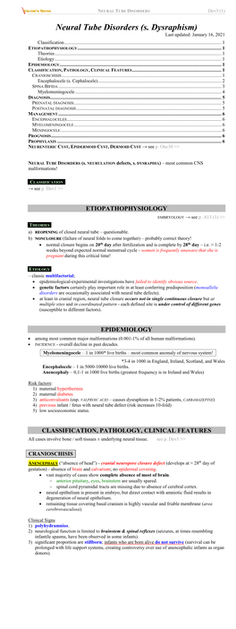 NEURAL TUBE DISORDERS Dev3 (1)