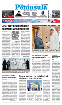Qatar Provides Full Support to Persons with Disabilities