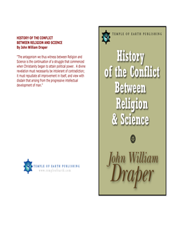 HISTORY of the CONFLICT BETWEEN RELIGION and SCIENCE by John William Draper