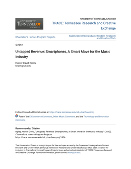 Untapped Revenue: Smartphones, a Smart Move for the Music Industry
