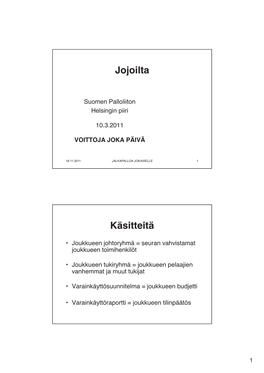 Jojoilta Käsitteitä