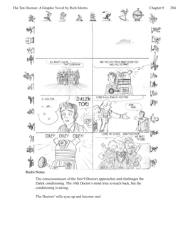 Rich's Notes: the Ten Doctors: a Graphic Novel by Rich Morris 204 Chapter 9 Rich's Notes: the Consciousnesses of the First 9